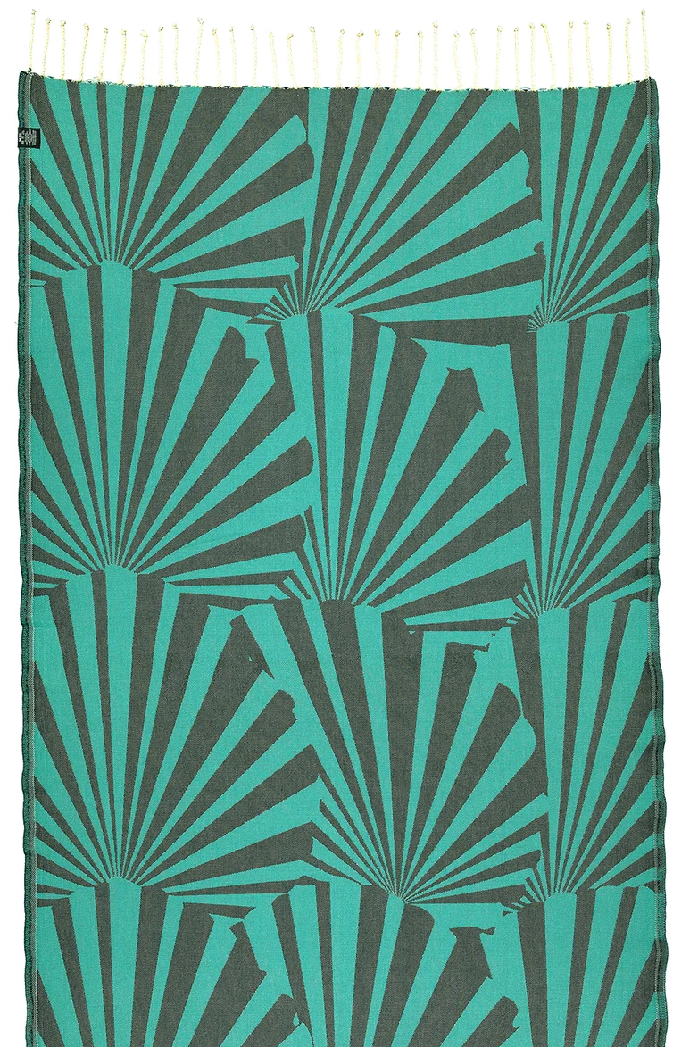 Taiga Green Beach Towel Futah