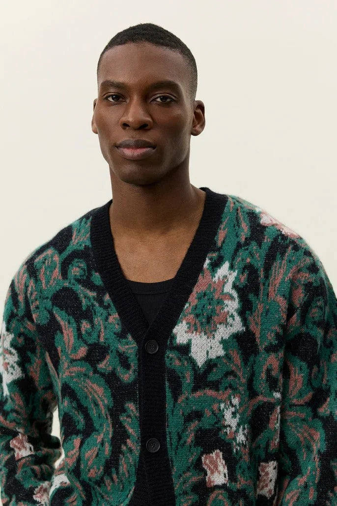 Alex Jacquard Cardigan Knit Les Deux