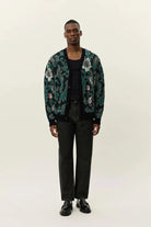 Alex Jacquard Cardigan Knit Les Deux