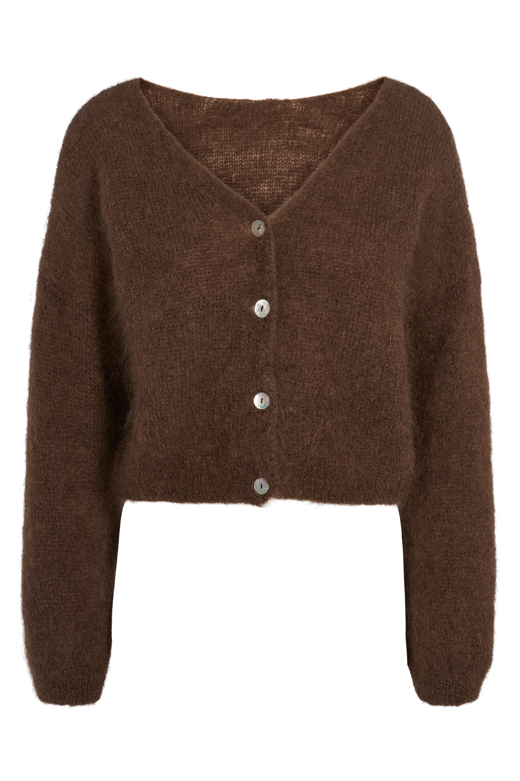 Cornelia Cropped Cardigan Cocoa Americandreams
