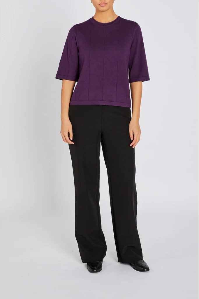 AnemoneBBGliandra knit - Aubergine Bruuns Bazaar