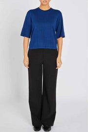 AnemoneBBGliandra knit - Petrol Blue Bruuns Bazaar