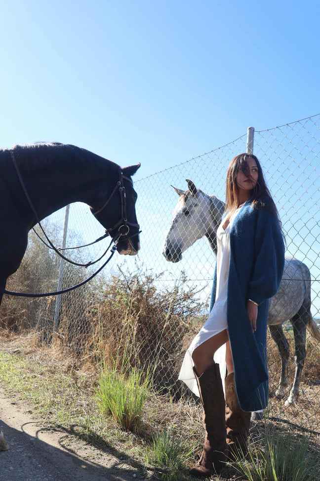 Azra Cardigan Dark Blue Americandreams