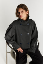 Bruuns Bazaar Trenchcoat OncocaBBShort, väriltään Grey