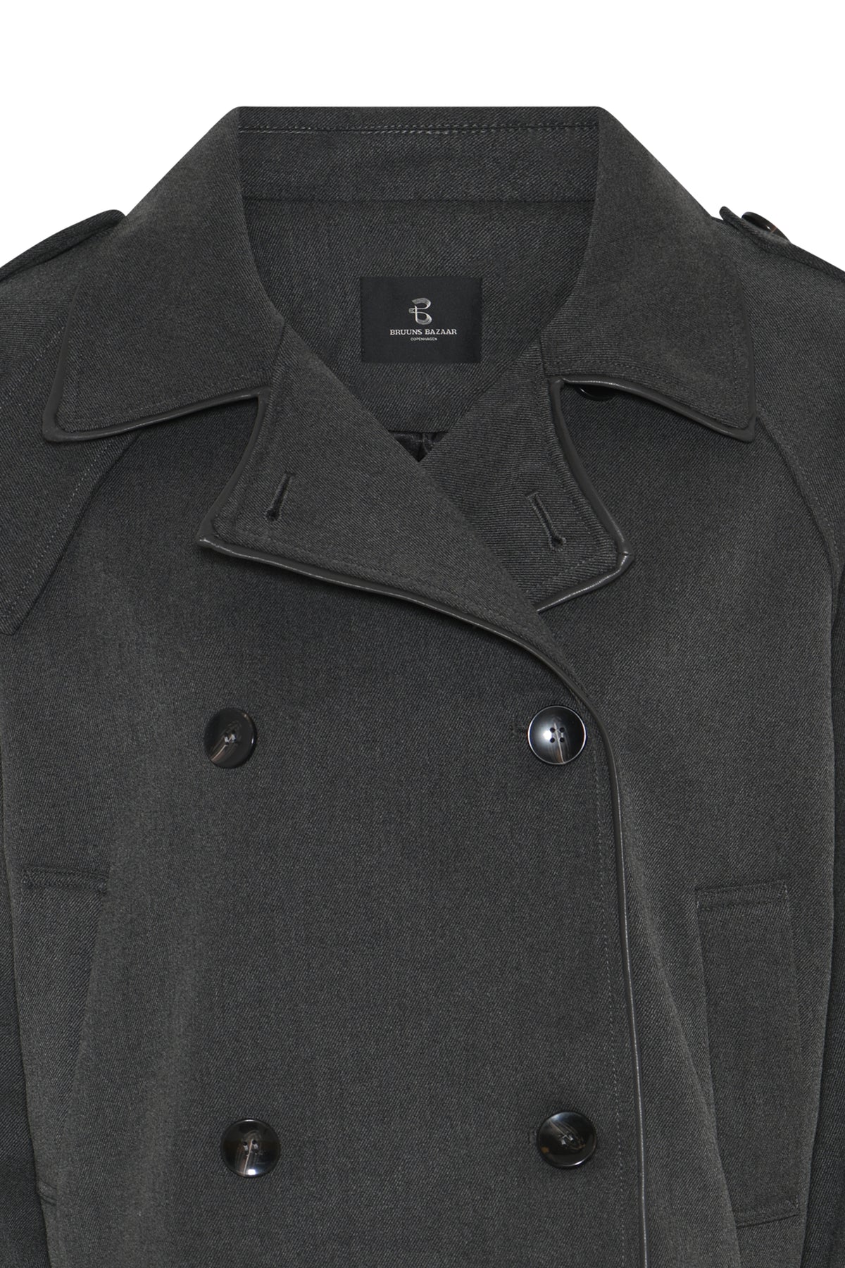 Bruuns Bazaar Trenchcoat OncocaBBShort, väriltään Grey