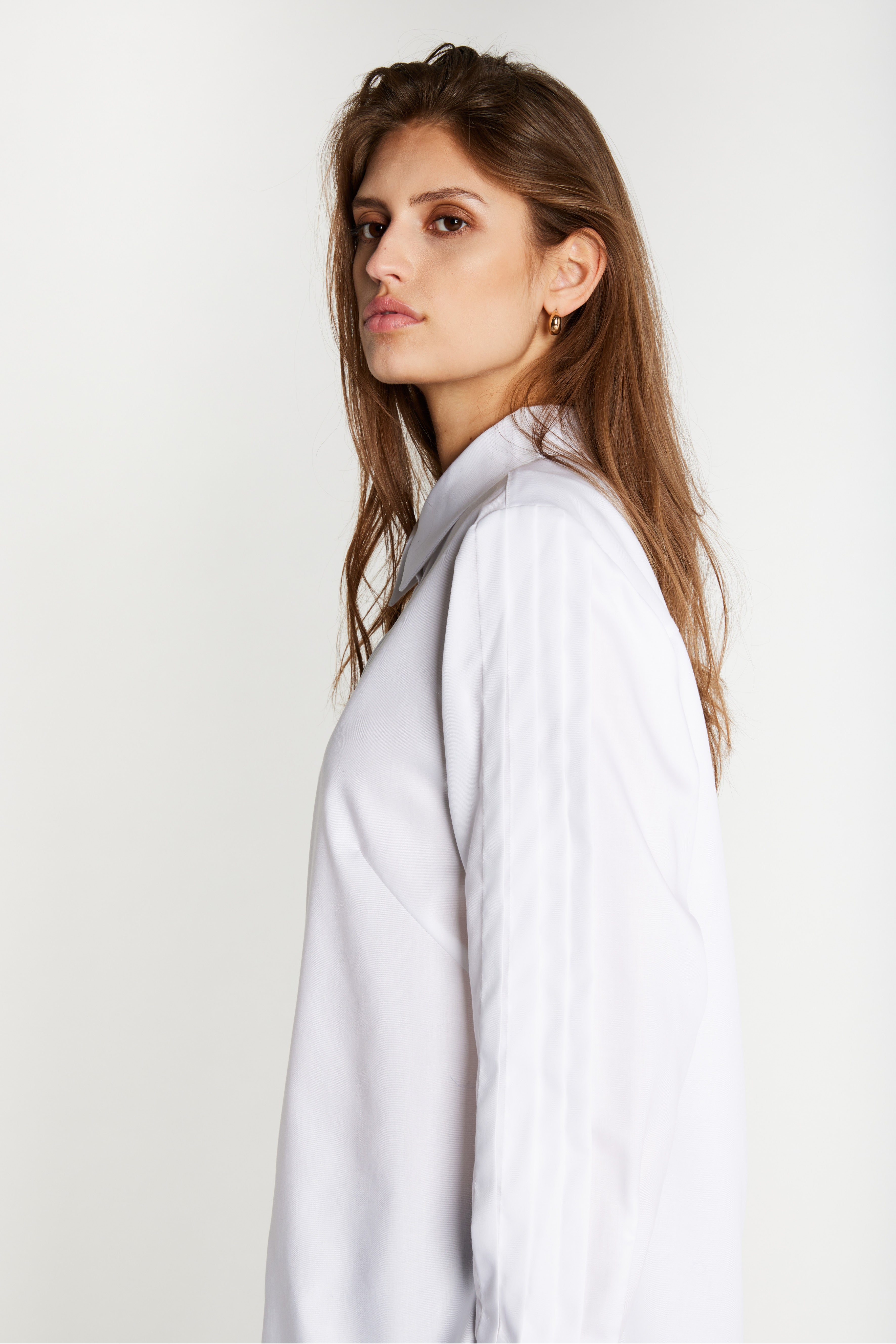 Bruuns Bazaar Shirt CotoniBBGela, väriltään White