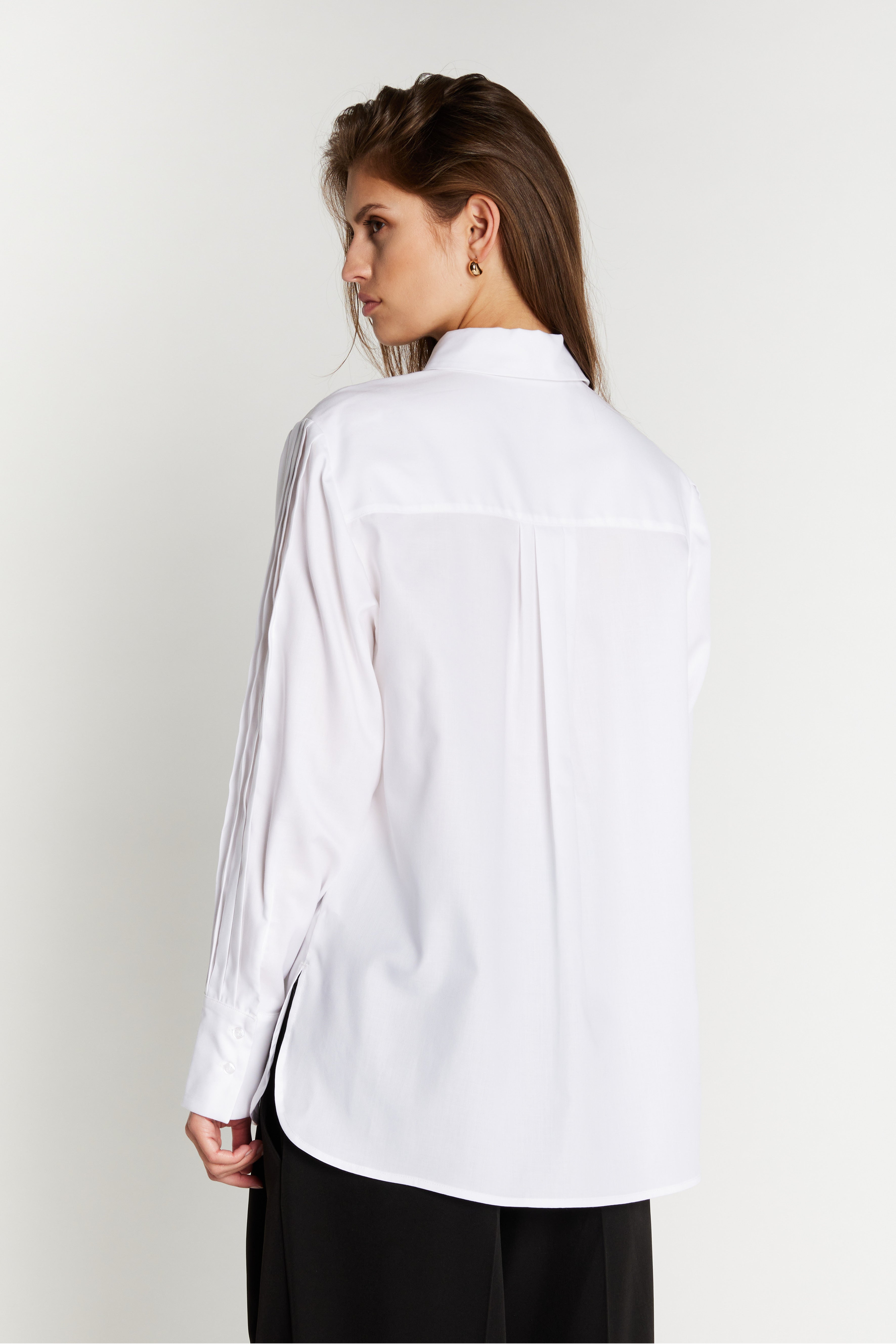 Bruuns Bazaar Shirt CotoniBBGela, väriltään White