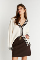 Bruuns Bazaar Knit Cardigan ChalinaBBSira, väriltään Snow White