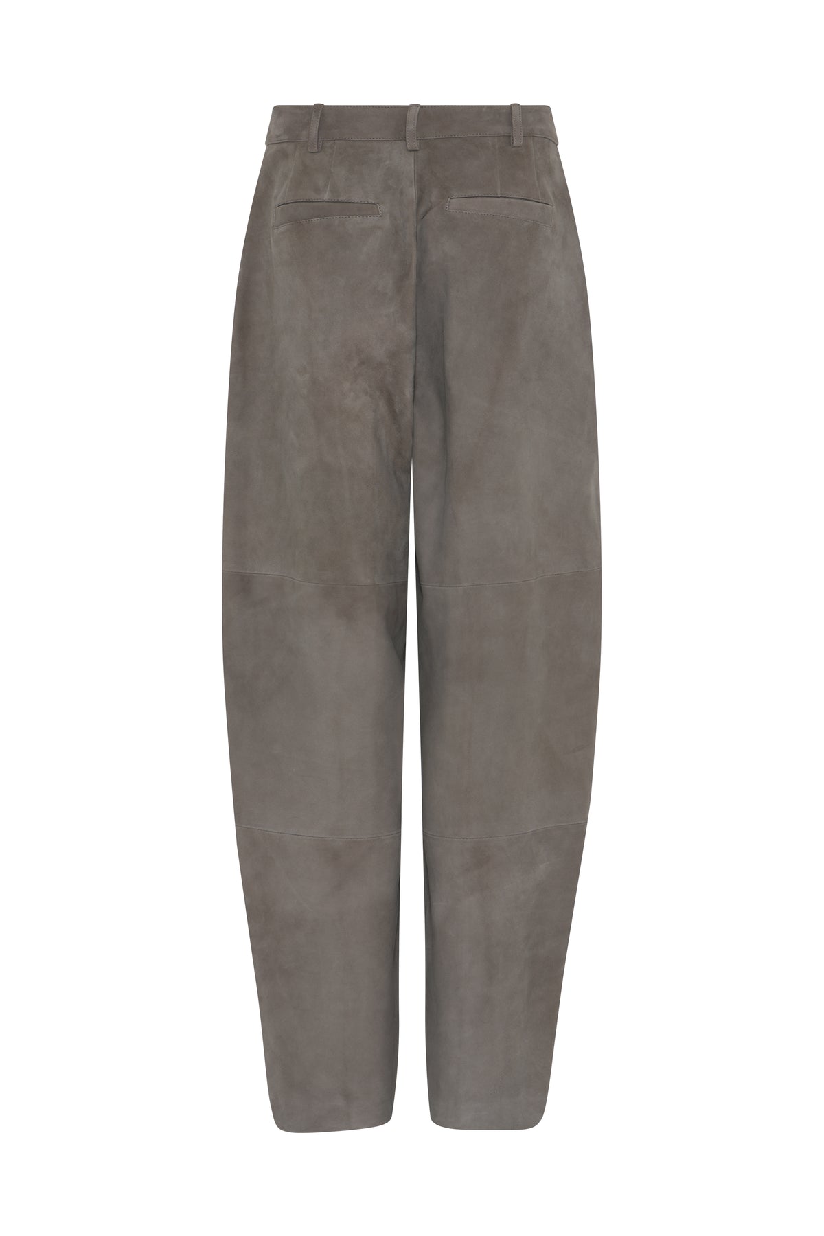 Bruuns Bazaar Suede Pants SuedaBBBarel, väriltään Taupe grey