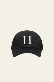 Baseball Cap Suede II (black/white) Les Deux