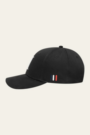 Baseball Cap Suede II (black/white) Les Deux