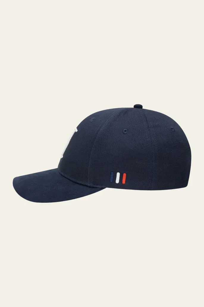 Baseball Cap Suede II (navy/white) Les Deux