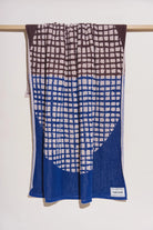 Bold Grid Blanket Towel | Blue Moon towel.studio