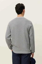 Brady LD Patch Pinstripe Sweatshirt Les Deux