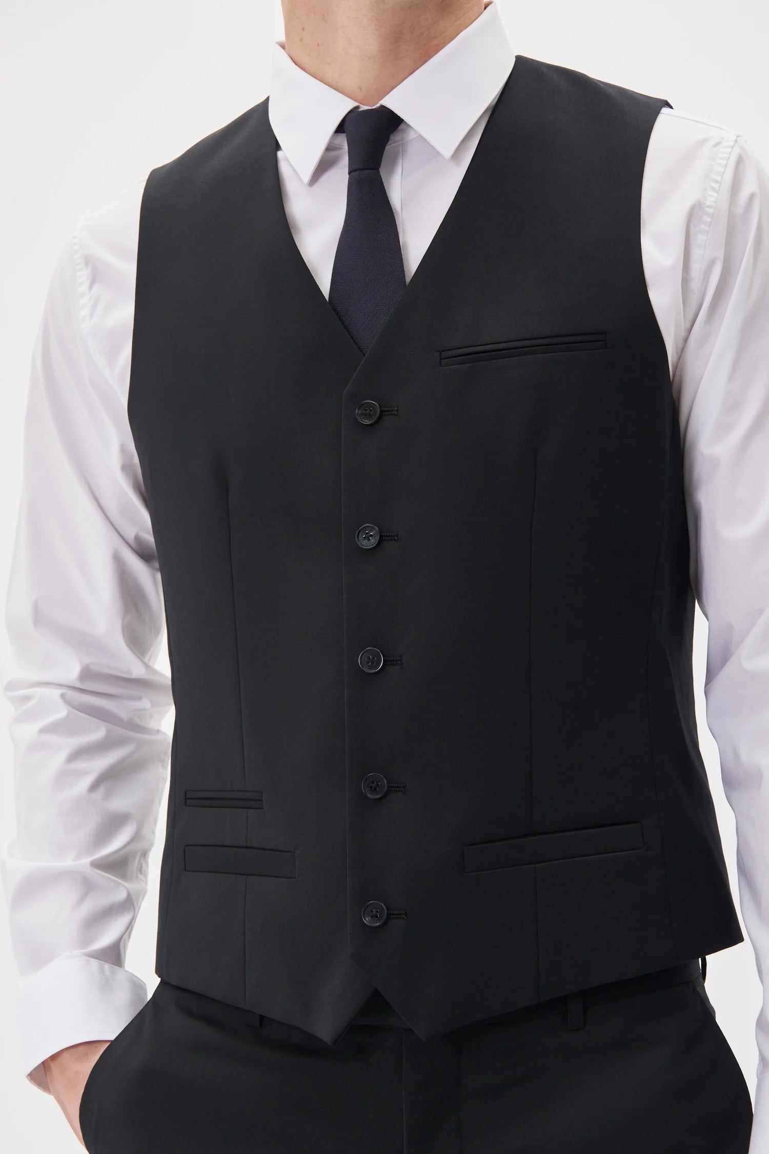 Breck Waistcoat - Black Matinique