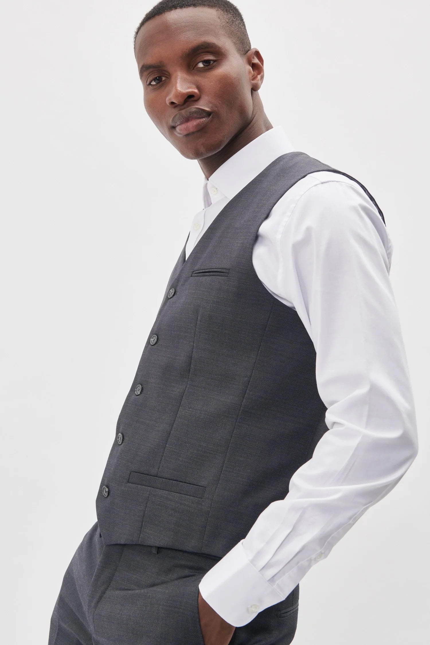 Breck Waistcoat - Grey Matinique