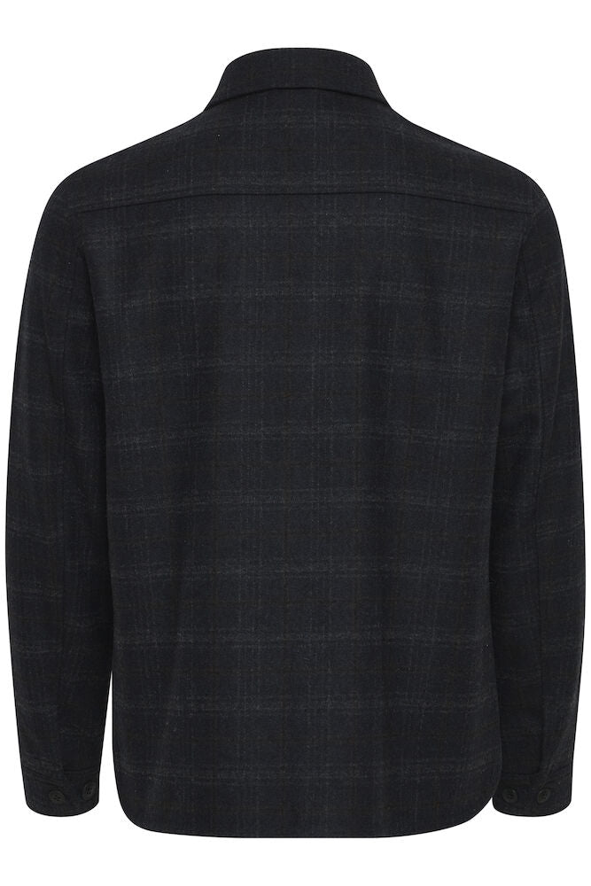 Casual Friday CFJEUX ruudullinen paitatakki miehille, väri Dark Navy, kuva 2 - RAGS Oulu