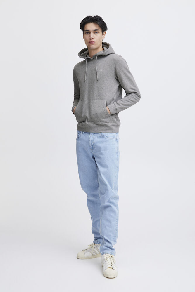 Casual Friday CFSEBASTIAN puuvillahuppari miehille, väri Light Grey Melange, kuva 2 - RAGS Oulu