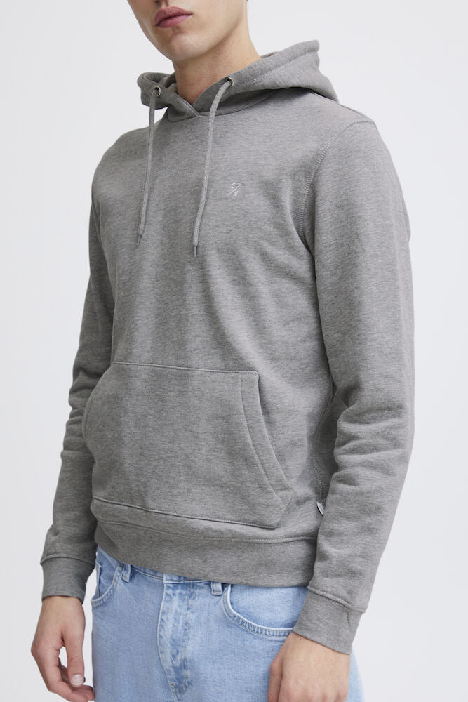 Casual Friday CFSEBASTIAN puuvillahuppari miehille, väri Light Grey Melange, kuva 6 - RAGS Oulu