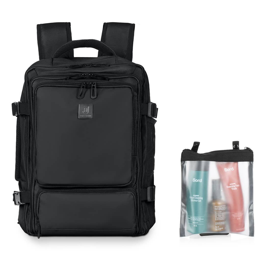 Cabin Backpack: Black James Hawk