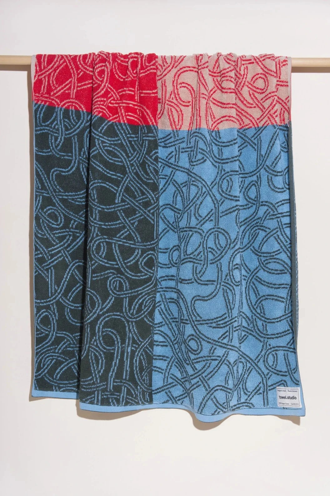 Cable Jumble Blanket Towel | Poppy towel.studio