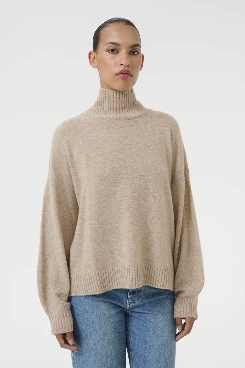 CasiaGZ Cashmere Pullover - Beige Gestuz