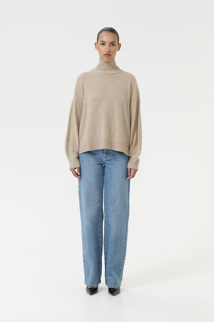 CasiaGZ Cashmere Pullover - Beige Gestuz