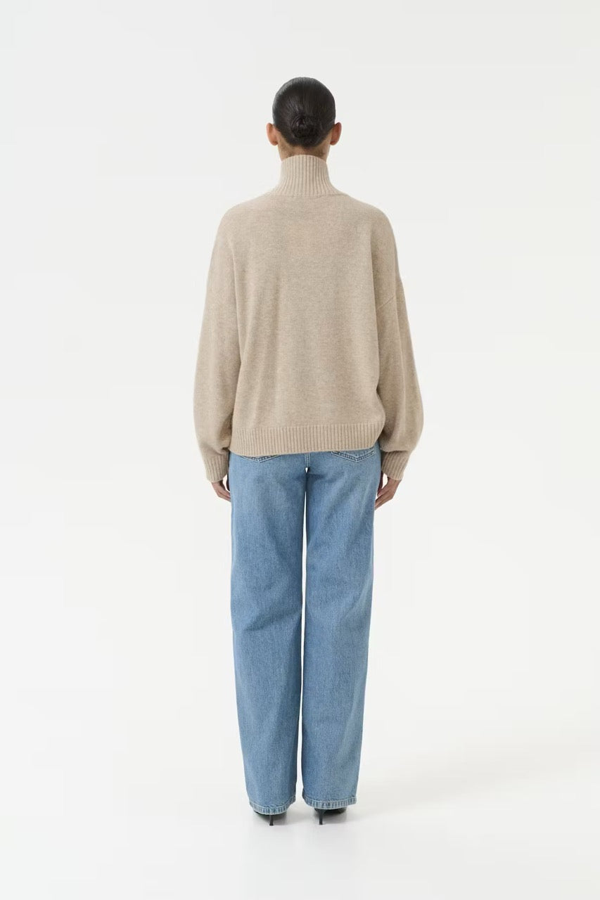 CasiaGZ Cashmere Pullover - Beige Gestuz