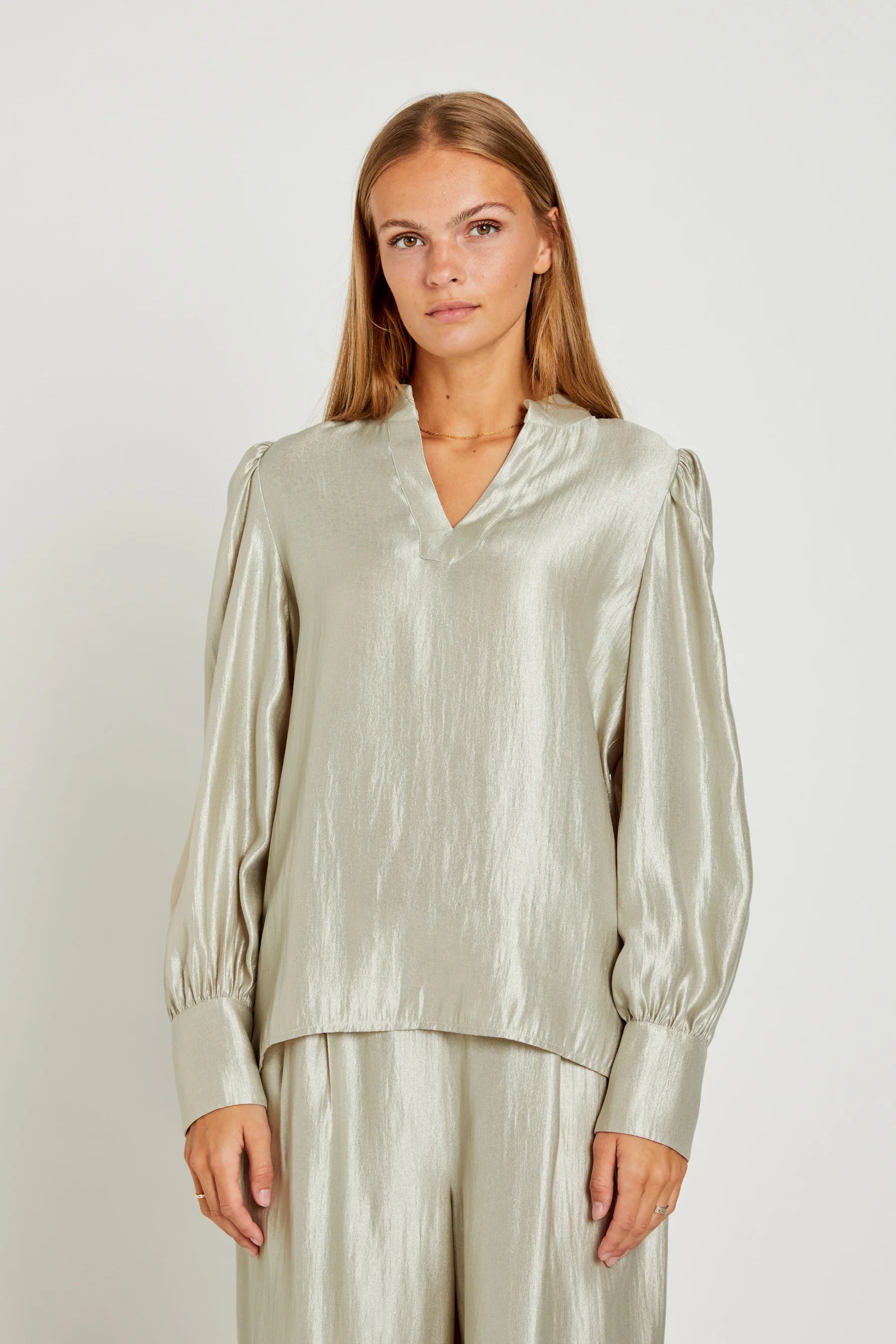 Celine Blouse - Gold Rue de Femme