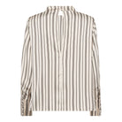 HellyCC Button Stripe Blouse - Off-White