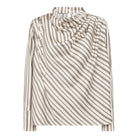 HellyCC Button Stripe Blouse - Off-White