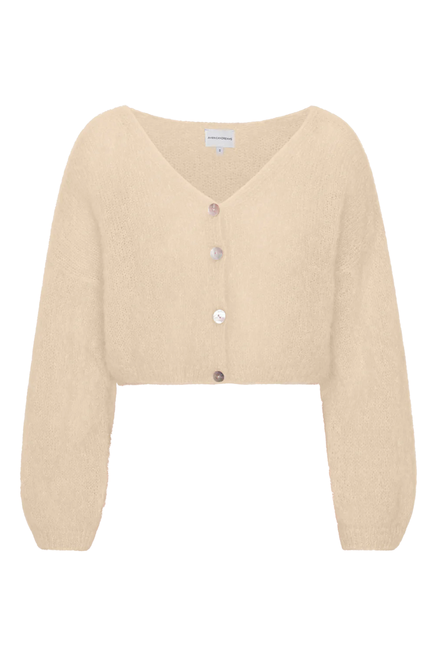 Cornelia Cropped Cardigan Almond Americandreams