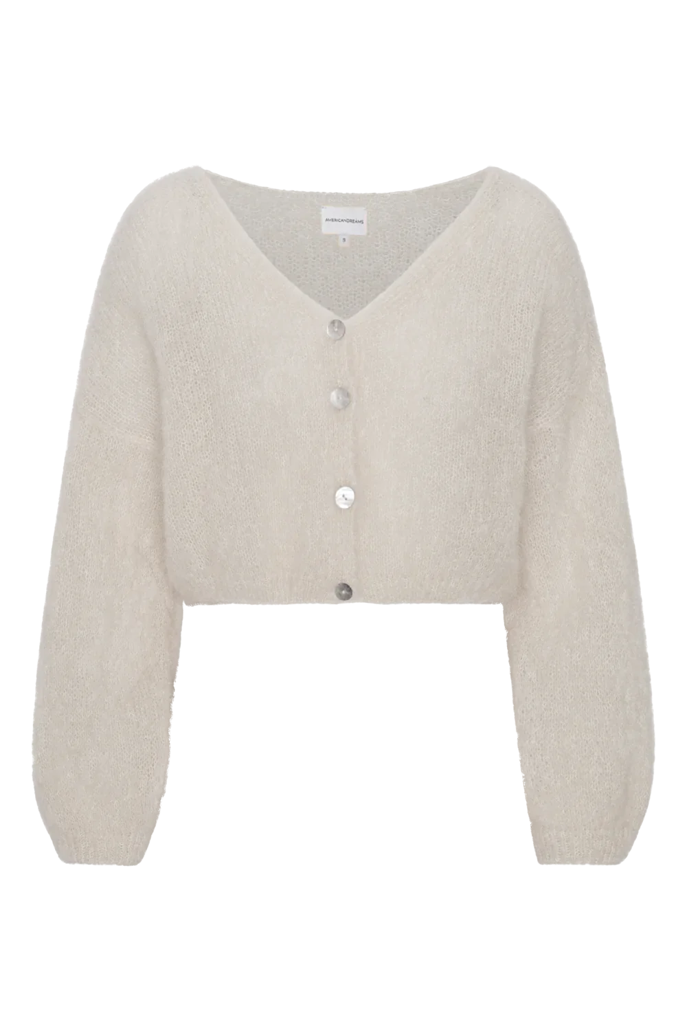 Cornelia Cropped Cardigan Beige Americandreams