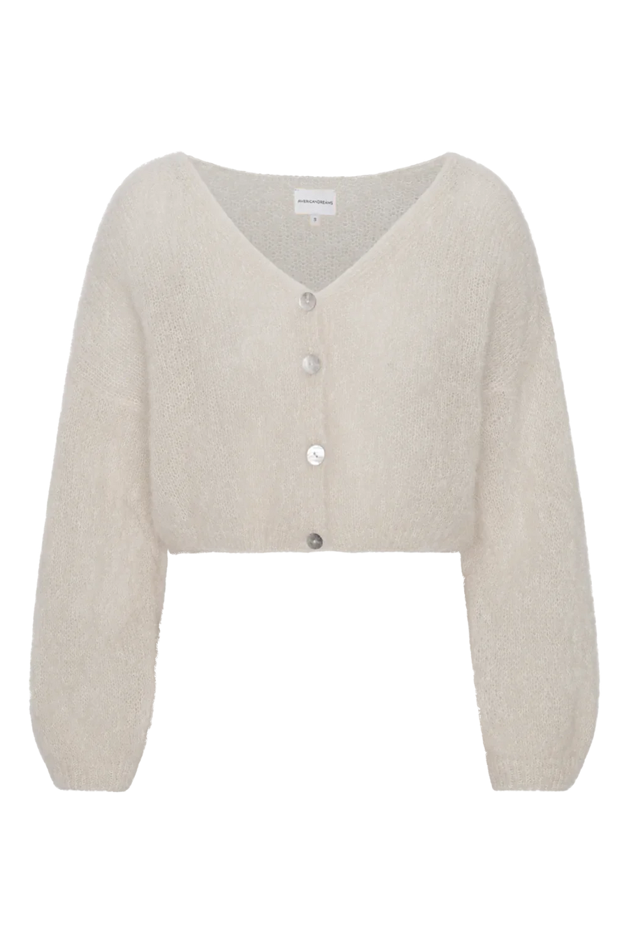 Cornelia Cropped Cardigan Beige Americandreams