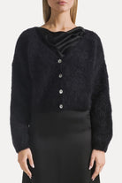 Cornelia Cropped Cardigan Black Americandreams