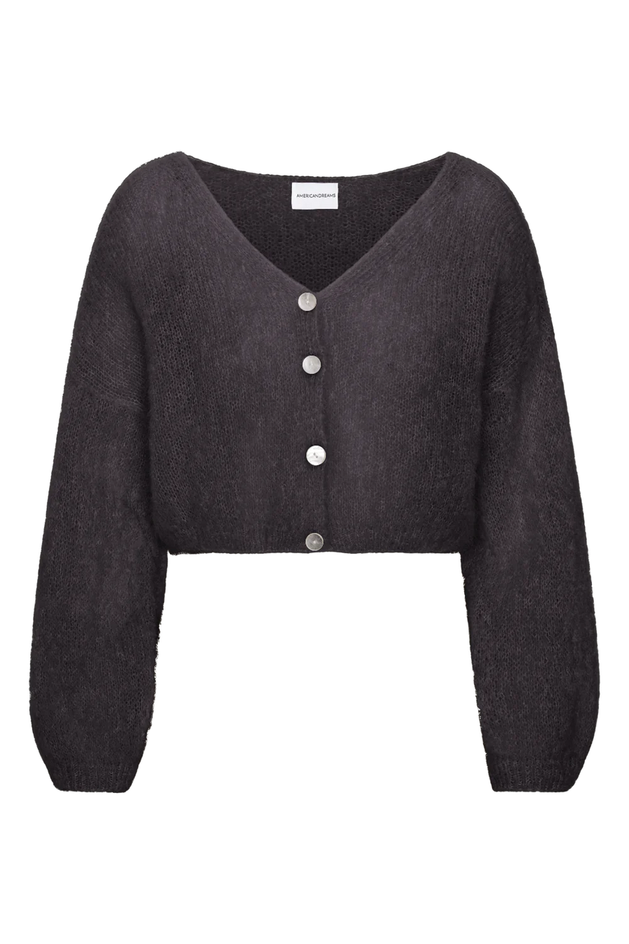 Cornelia Cropped Cardigan Black Americandreams