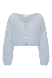 Cornelia Cropped Cardigan Light Blue Americandreams