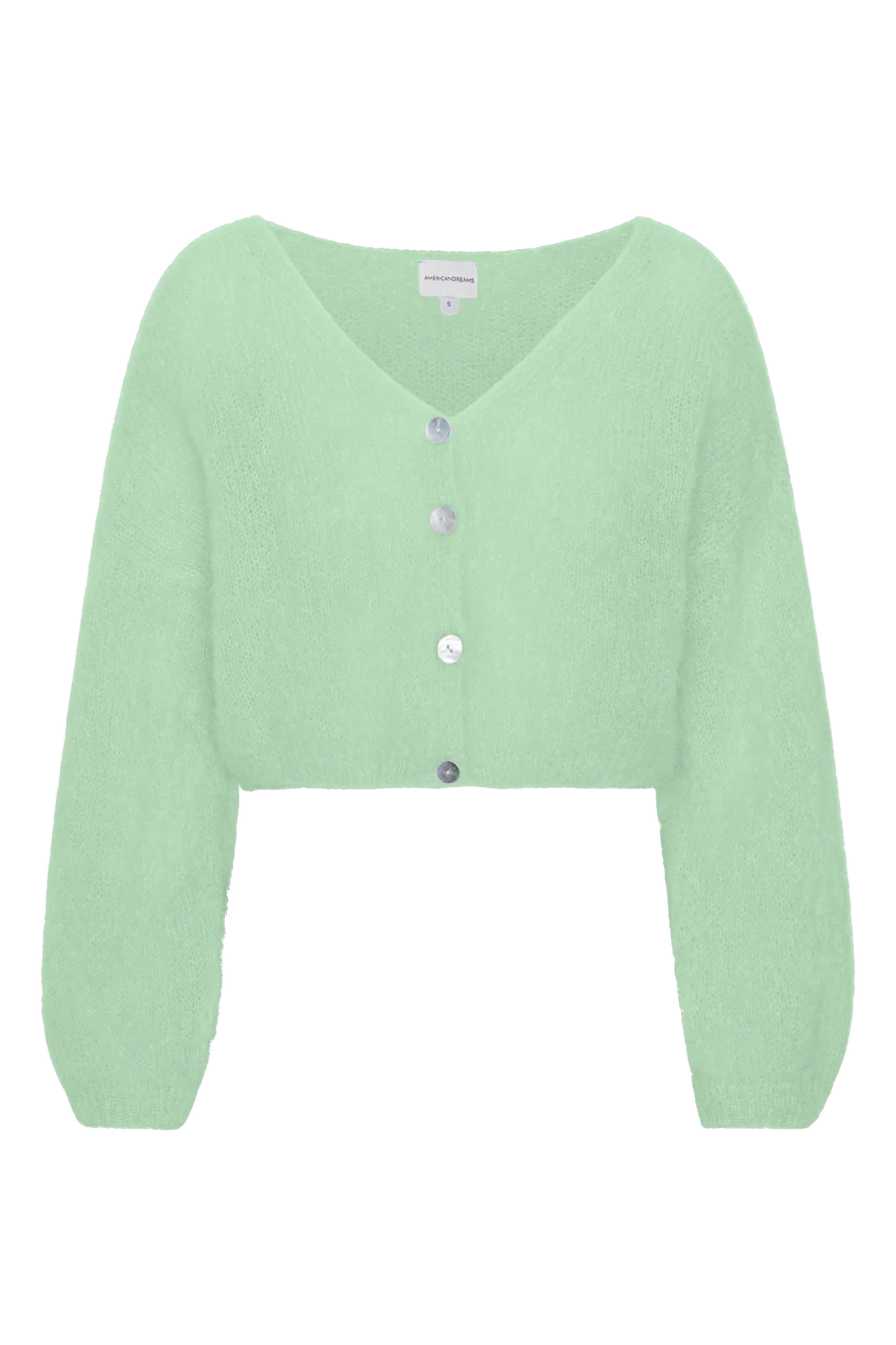 Cornelia Cropped Cardigan Mint Green Americandreams