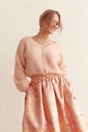 Cornelia Cropped Cardigan Peach Americandreams