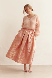 Cornelia Cropped Cardigan Peach Americandreams