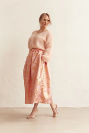 Cornelia Cropped Cardigan Peach Americandreams