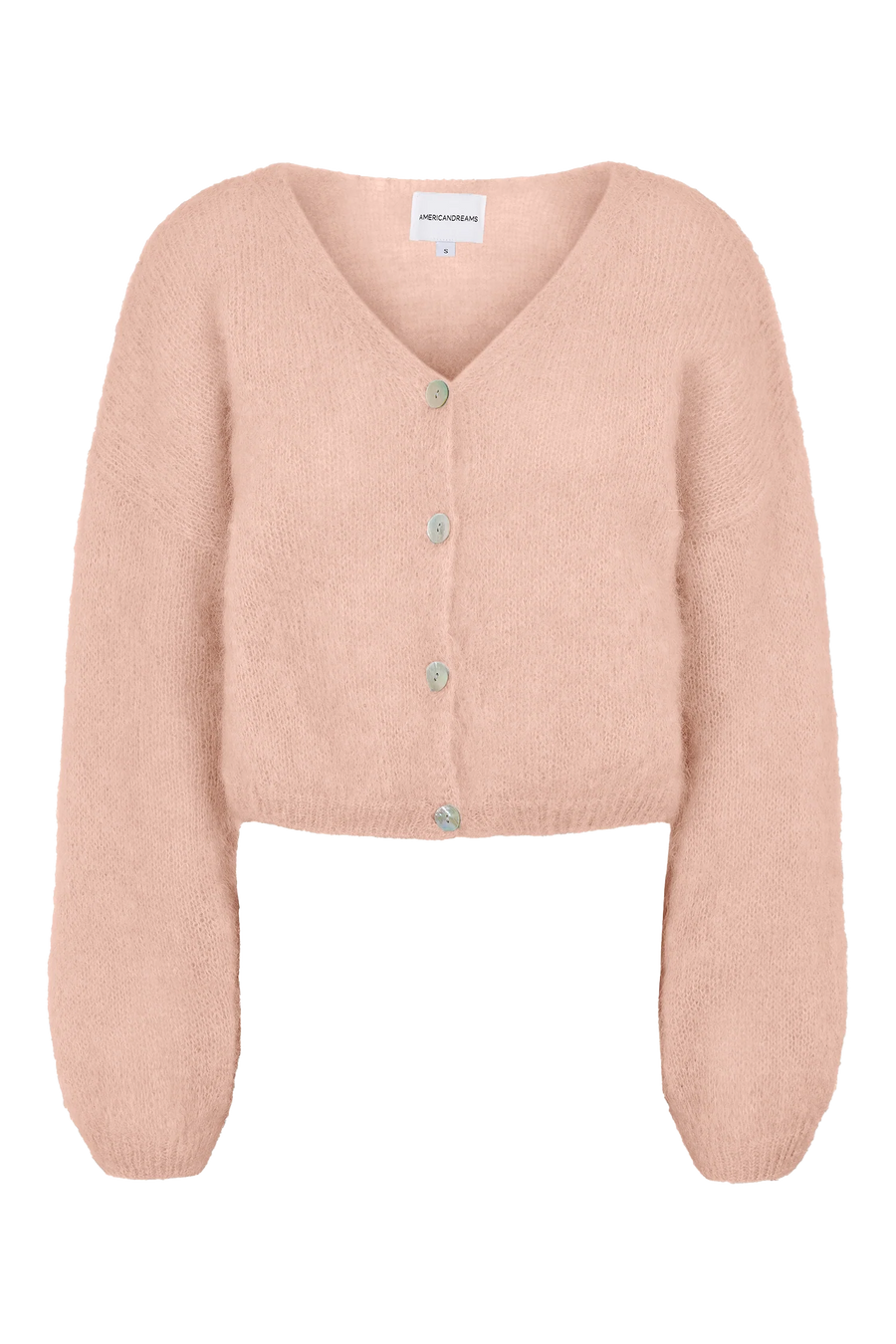 Cornelia Cropped Cardigan Peach Americandreams