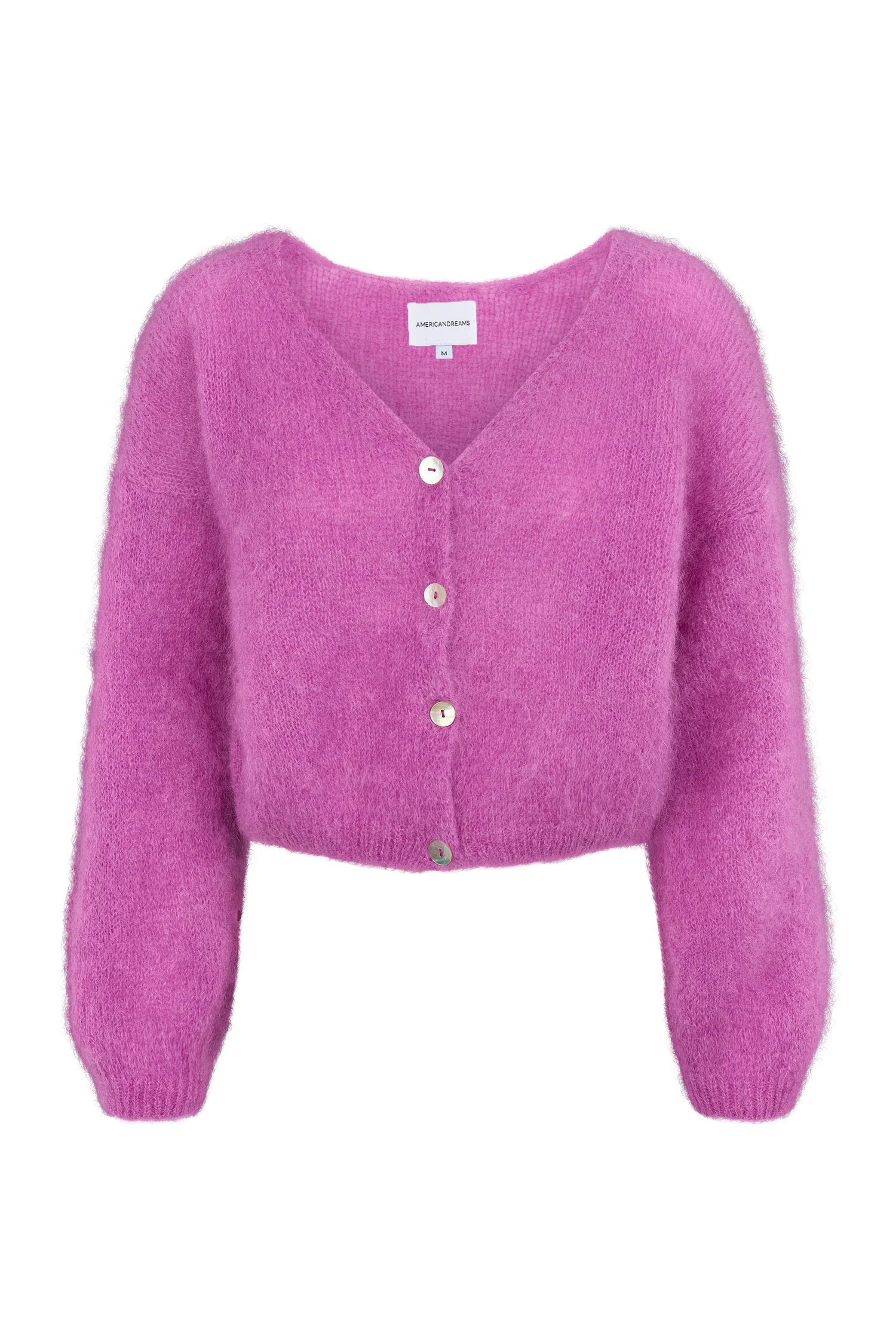 Cornelia Cropped Cardigan Pearly Purple Americandreams