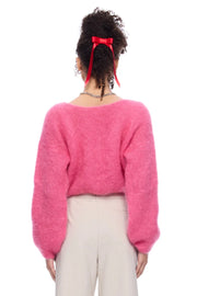 Cornelia Cropped Cardigan Pink Americandreams