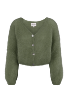 Cornelia Cropped Cardigan Seaweed Green Americandreams