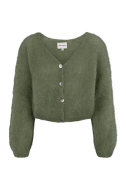 Cornelia Cropped Cardigan Seaweed Green Americandreams