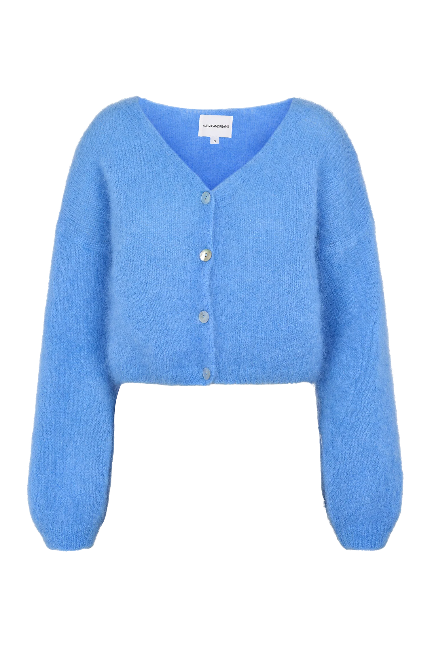 Cornelia Cropped Cardigan Sky Blue Americandreams
