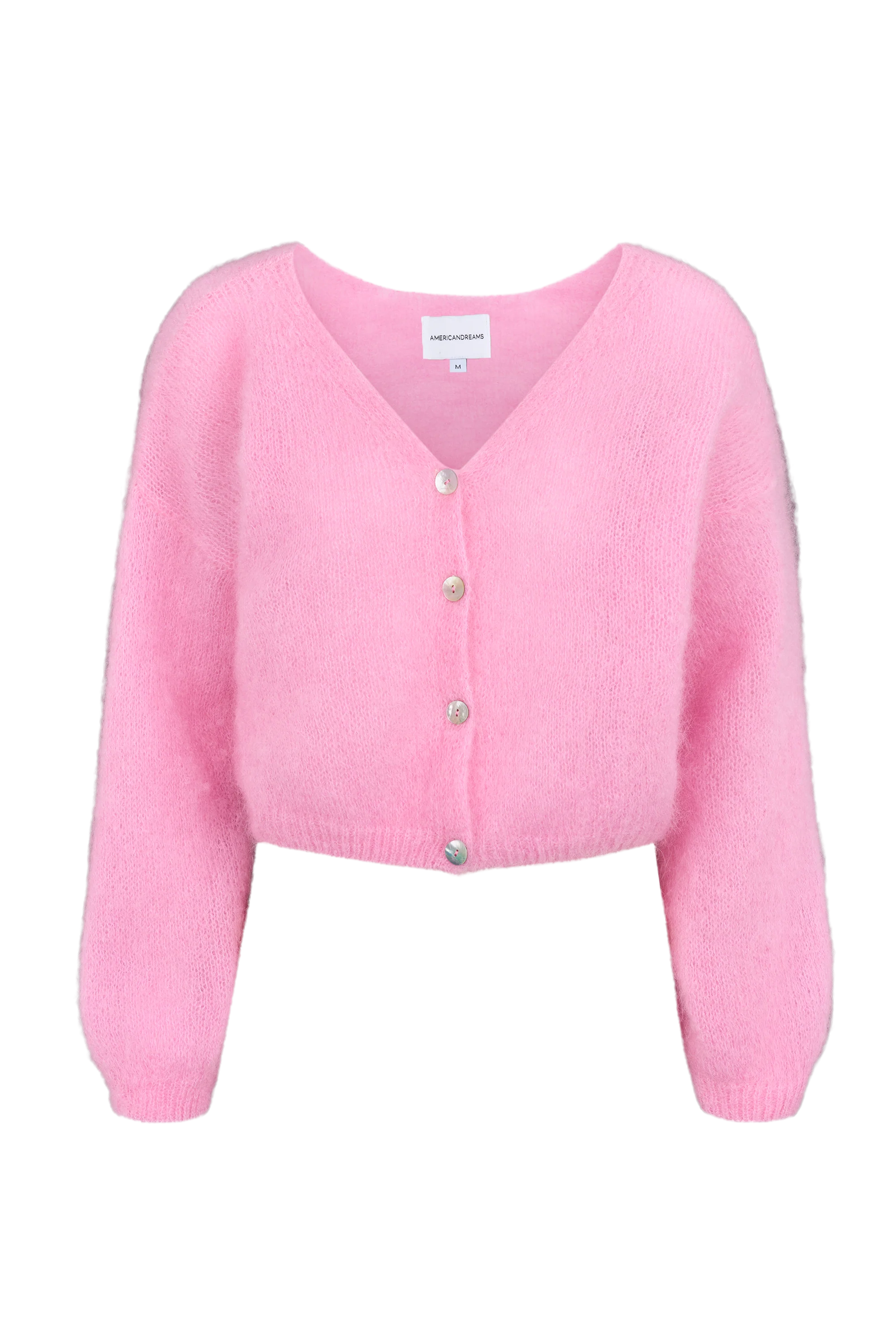 Cornelia Cropped Cardigan Soft Berry Americandreams