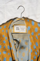 Knitted Bathrobe | Caramel & Sky | Pebbles towel.studio