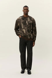 Dash AOP Sweatshirt - Teak Les Deux